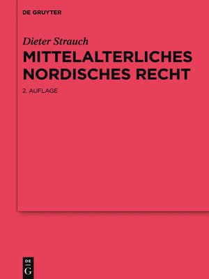 cover image of Mittelalterliches nordisches Recht